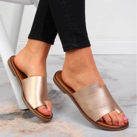 Žabky Jezzi W JEZ354B zlatý 2