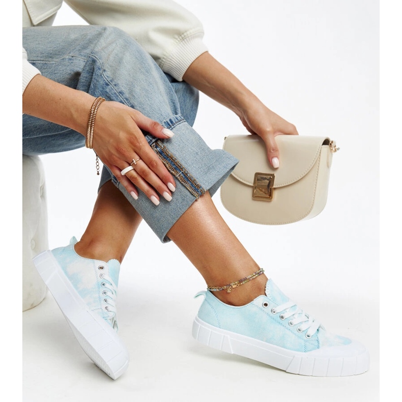 Modré látkové tenisky značky Jerina modrý 1