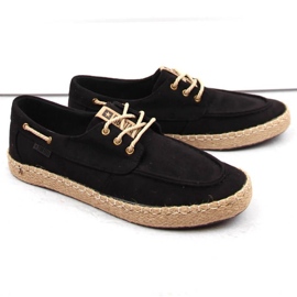 Černé semišové boty Big Star INT1995A černý 1