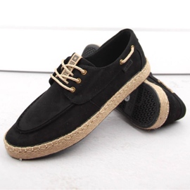 Černé semišové boty Big Star INT1995A černý 2