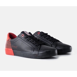 Černočervené pánské tenisky Cross Jeans černý 1