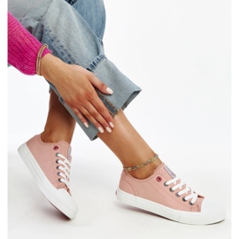 Růžové dámské tenisky Cross Jeans růžový 1