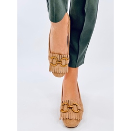 Weinn Beige měděné lodičky na podpatku béžový 1