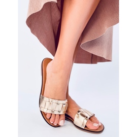 Seastar Dámské žabky Lotts Gold zlatý 1 Seastar Dámské žabky Lotts Gold zlatý 1