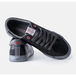 Černošedé pánské tenisky Cross Jeans černý 1