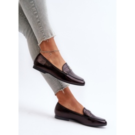 Dámské mokasíny na plochém podpatku Black Sylvaine černá 1