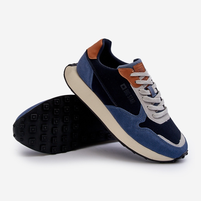 Pánské tenisky Memory Foam System Big Star NN174356 Navy Blue modrý 1