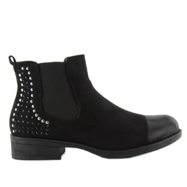 JAX3251 černé boty Jodhpur s cvočky černý 1