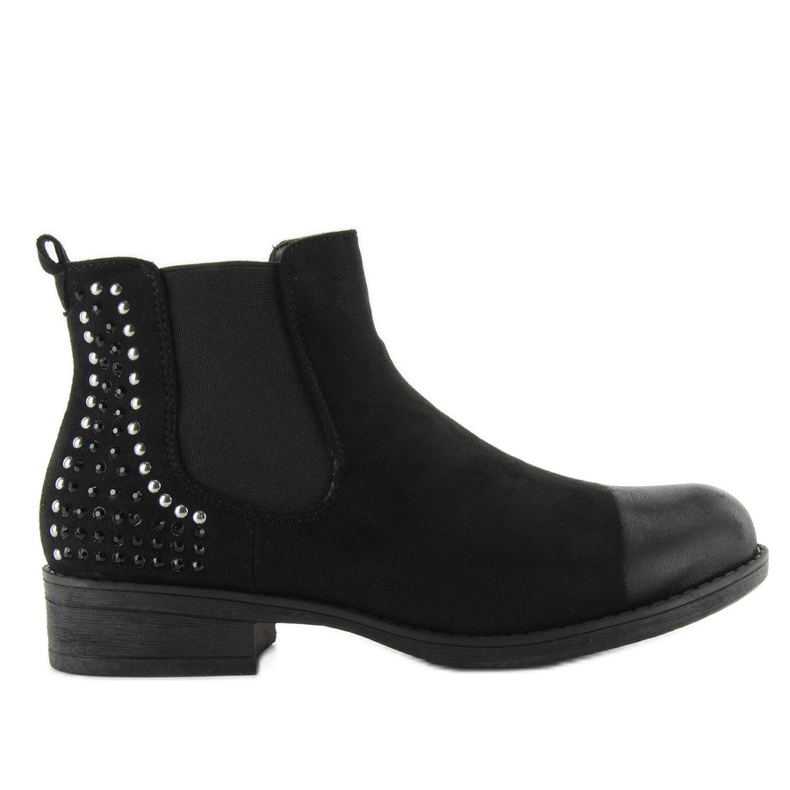 JAX3251 černé boty Jodhpur s cvočky černý 1