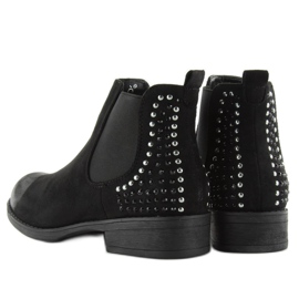 JAX3251 černé boty Jodhpur s cvočky černý 2