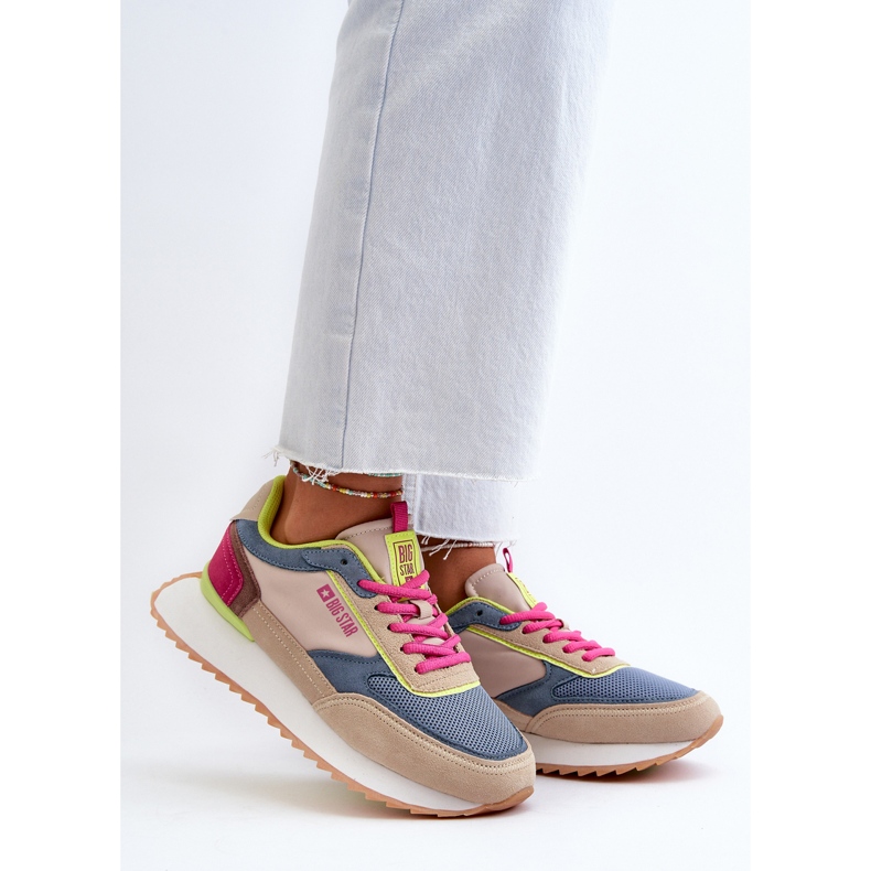 Dámské tenisky Memory Foam System Big Star NN274692 Multicolor modrý 2