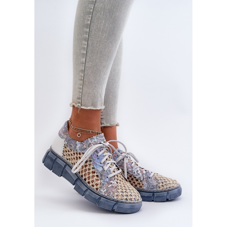 Dámská kožená obuv Maciejka 05850-06 Modrá modrý 2