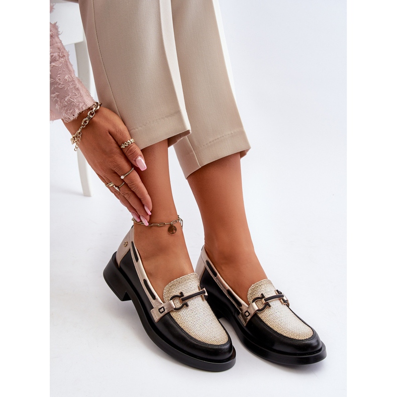 Kožené mokasíny Dámská obuv Maciejka 06493-01 Černá 1