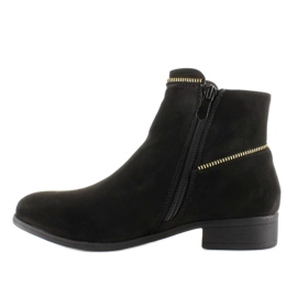 Stylové Chelsea boty se zipy AB02-20 Black černý 2
