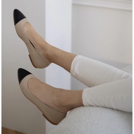 Marco Shoes Baleríny Bilbao béžový 2