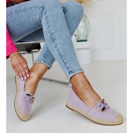 Fialové espadrilky s řetízkem z Radwany fialová 1