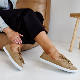 Hnědé nazouvací tenisky z eko kůže Knudsen hnědý 1