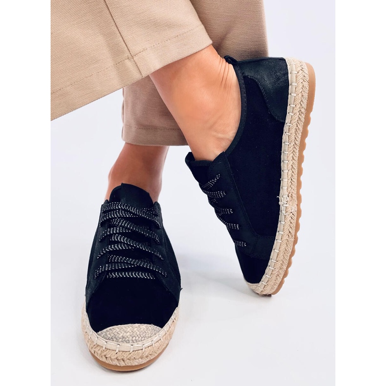 Felix Black espadrilkové tenisky černý 1