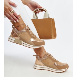 Hnědé tenisky na platformě Kerttu hnědý 1