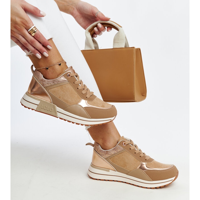 Hnědé tenisky na platformě Kerttu hnědý 1