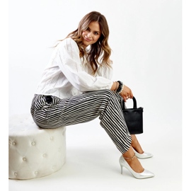 Stříbrné metalické vysoké podpatky s koženou vložkou Paume stříbrný 1