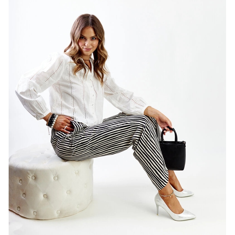 Stříbrné metalické vysoké podpatky s koženou vložkou Paume stříbrný 2