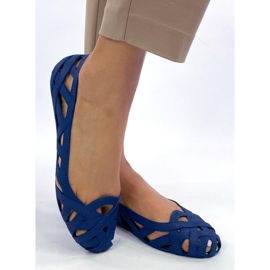 Prolamované balerínky Meliski Chassa Navy modrý 2
