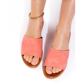 Dámské zelené semišové pantofle zelený 1