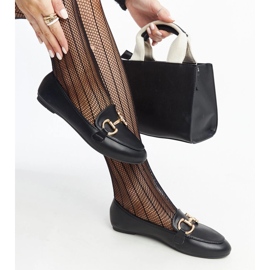 Černé mokasíny s přezkou Tanja černý 1