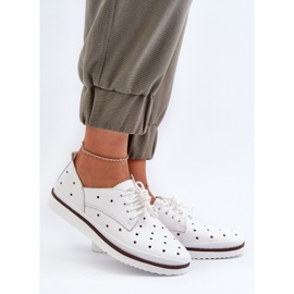 Dámské kožené boty bílé S.Barski LR182 bílý 2