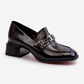 Černé lakované lodičky S.Barski MR38-960 černý 1