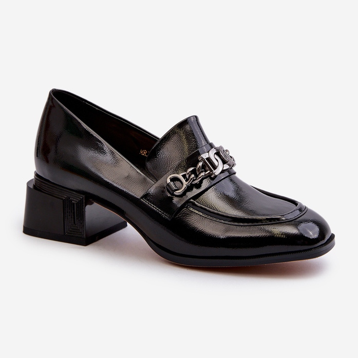 Černé lakované lodičky S.Barski MR38-960 černý 1