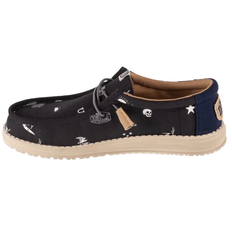 Hey Dude Wally Stars N Skulls Print boty M 41284-001 černý 1