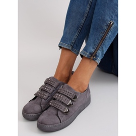Tenisky s cvočky 16-582 Grey šedá 2