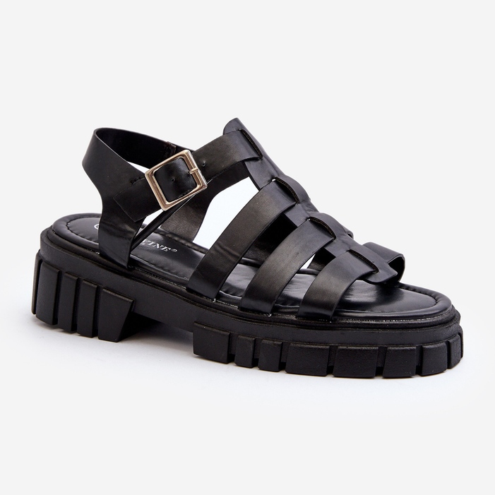 Dámské římské sandály Black Rosarose černý 1