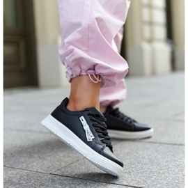 Černé tenisky z eko kůže Brecht černá 2