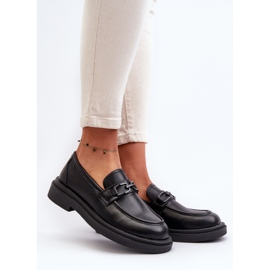 Dámské kožené mokasíny Black Keelana černá 2