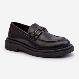 Dámské kožené mokasíny Black Keelana černý 1