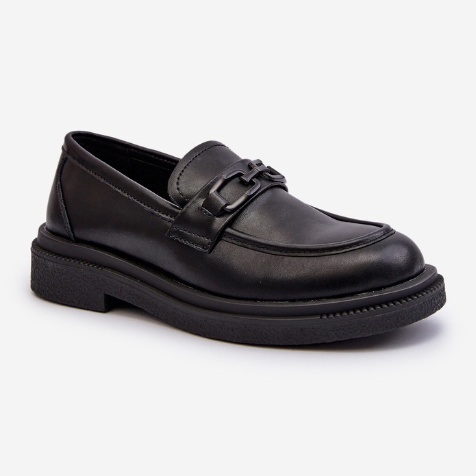 Dámské kožené mokasíny Black Keelana černý 1