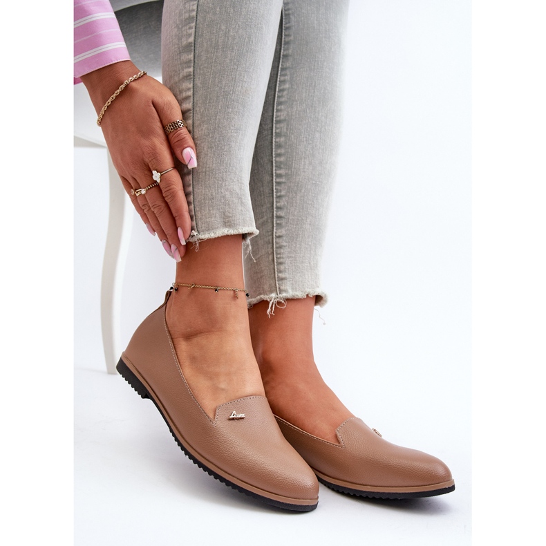 Dámské ploché mokasíny hnědé Enzla hnědý 1