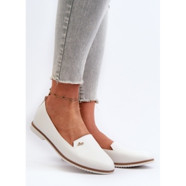 Dámské ploché mokasíny bílá Enzla bílý 2 Dámské ploché mokasíny bílá Enzla bílý 2