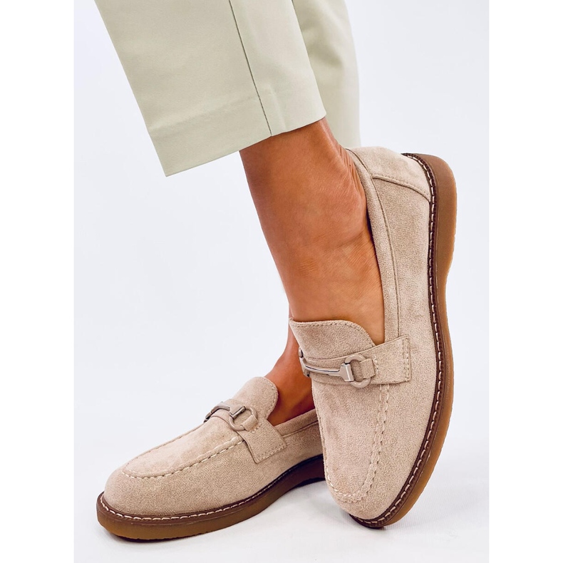 Dámské mokasíny Vaux Khaki béžový 2