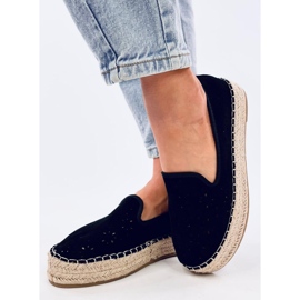 Prolamované espadrilky Rigois Black černá 2