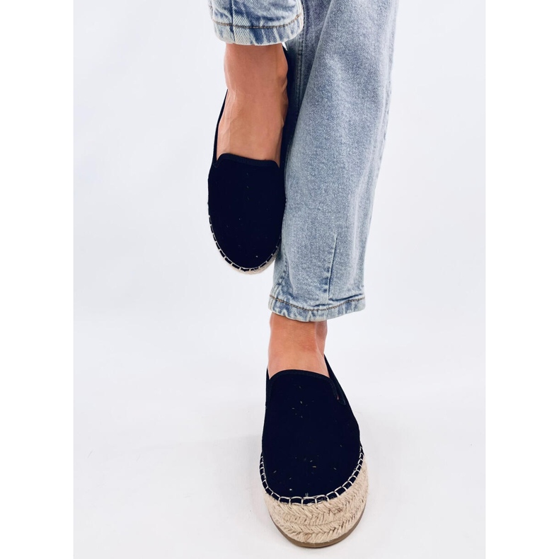 Prolamované espadrilky Rigois Black černá 1