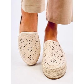 Prolamované espadrilky Rigois Beige béžový 1 Prolamované espadrilky Rigois Beige béžový 1