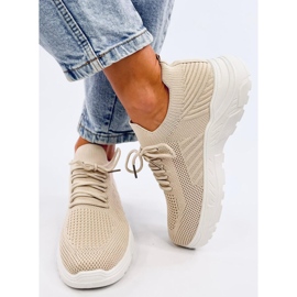 Sportovní boty s ponožkou Jaussa Beige béžový 1