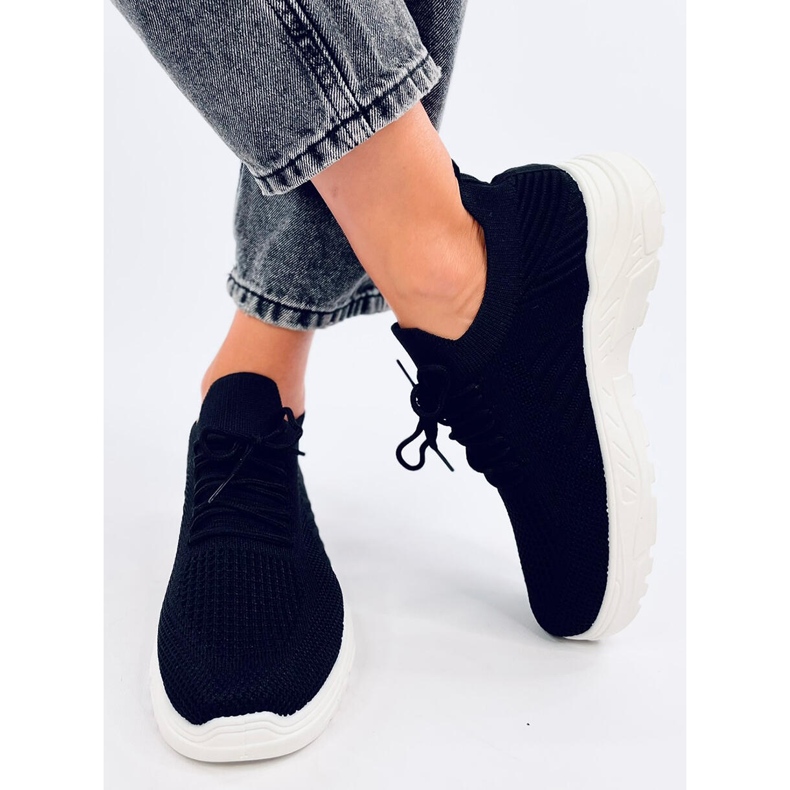 Ponožkové sportovní boty Jaussa BLACK/WHITE černý 1