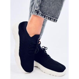 Ponožkové sportovní boty Jaussa BLACK/WHITE černá 2