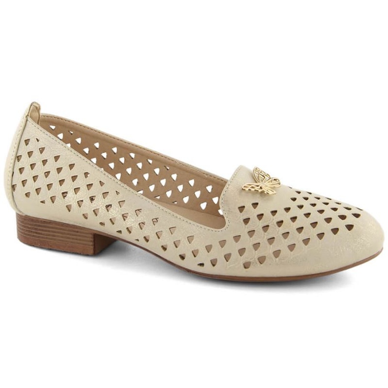 M.Daszyński W SAN35 zlaté prolamované boty zlatý 1