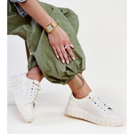 Béžové kožené tenisky značky Zvonka béžový 1